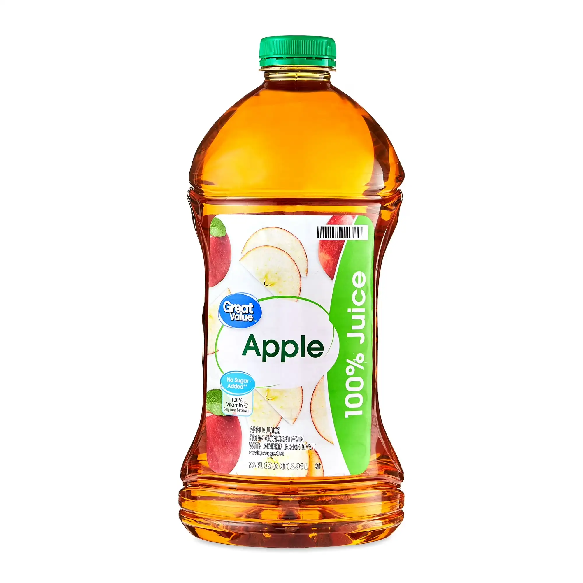 Яблучний сік Great Value 100%, 96 fl oz
