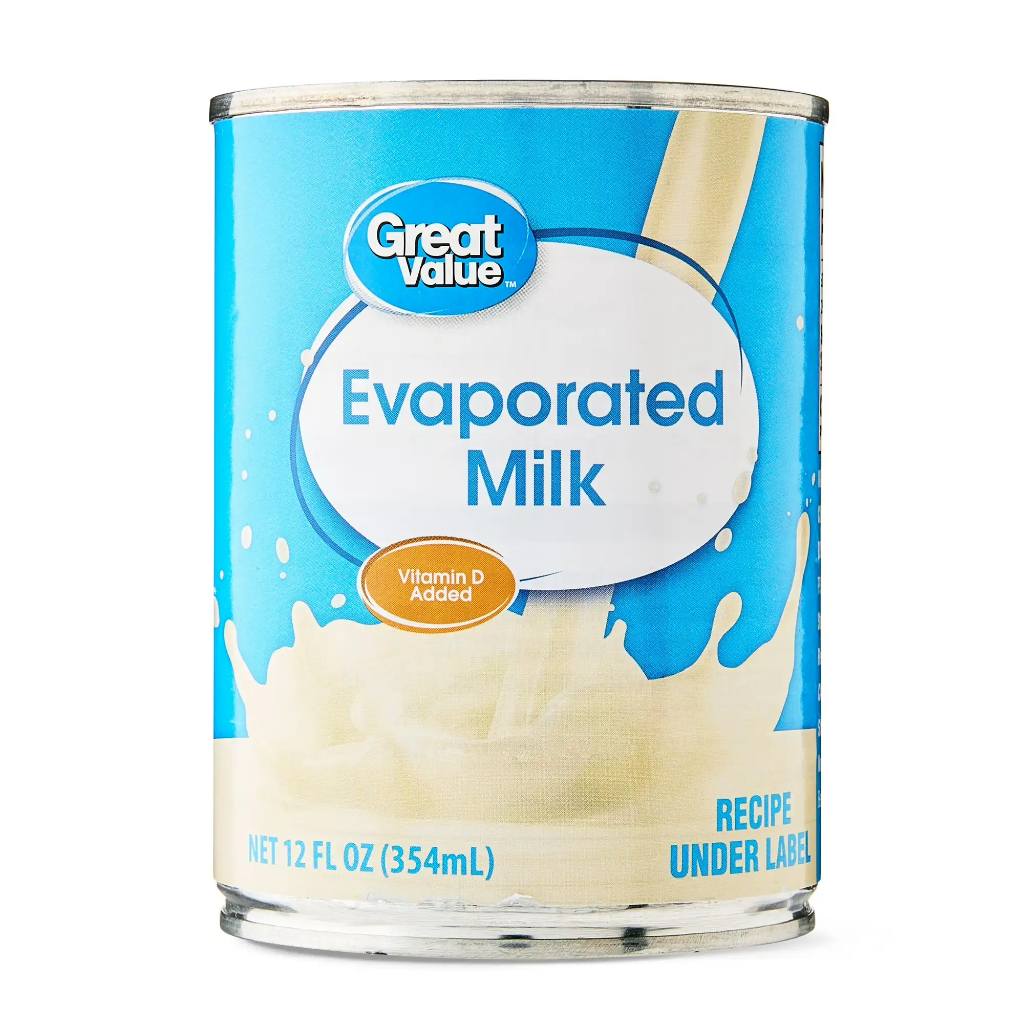 Згущене стерилізоване молоко Great Value, 12 fl oz