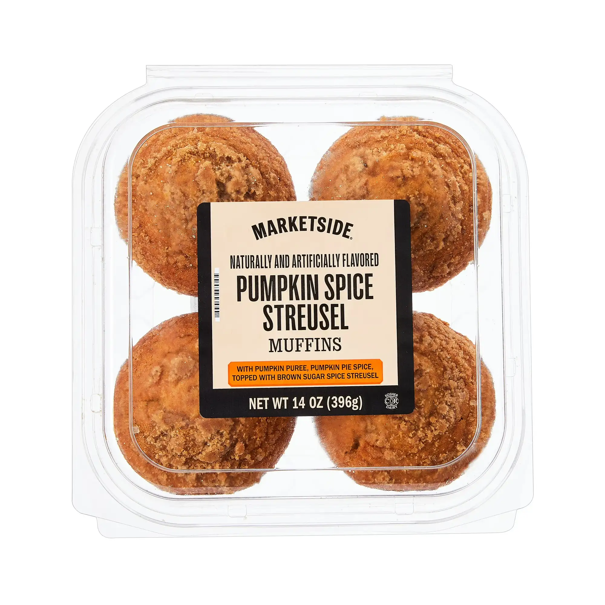 Мафіни Marketside Pumpkin Spice Streusel, 4 шт., 14 oz