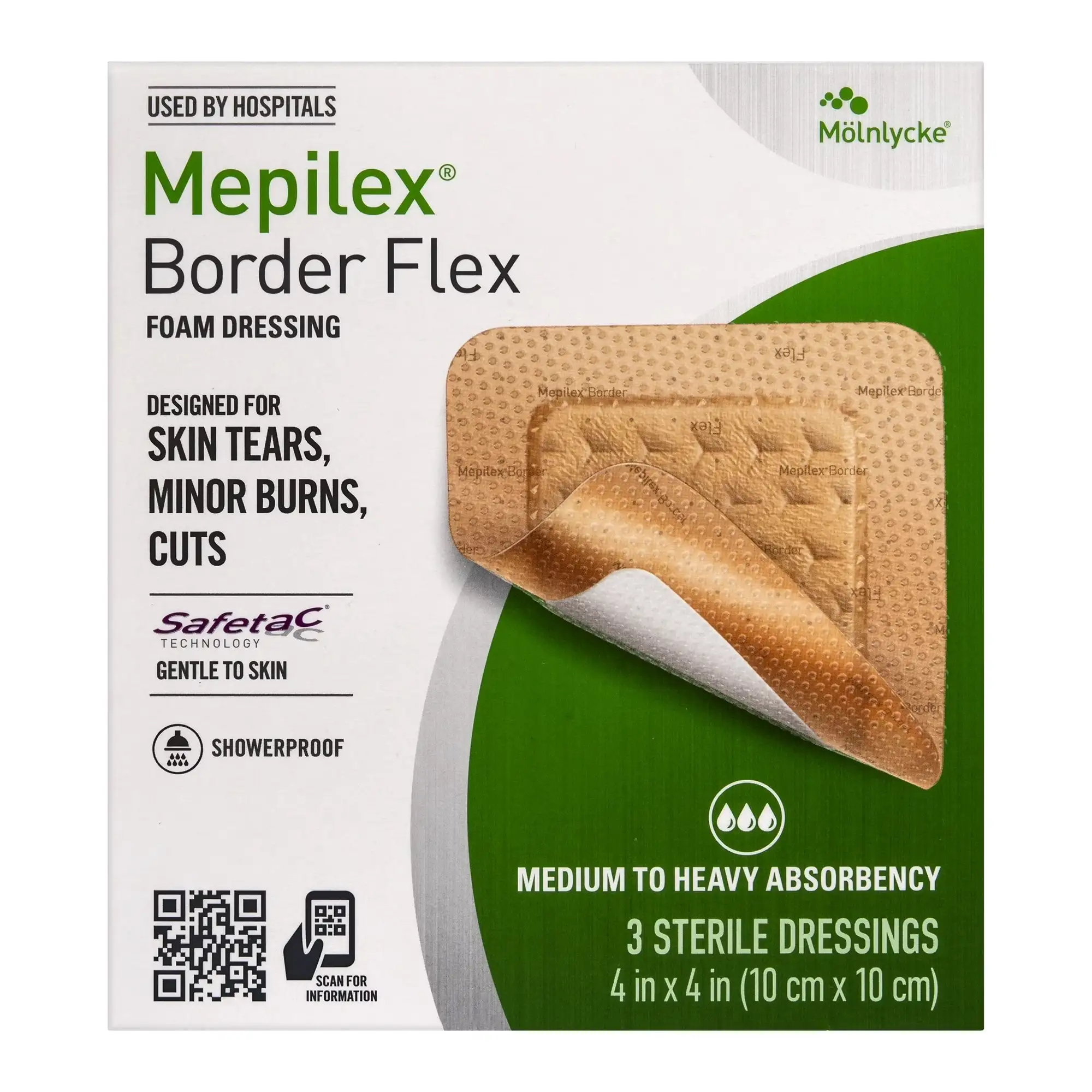 Grade Dressings for Skin Tears Minor Burns & Cuts Водаproof Adhesion for Up to 7-Day Use 3 Count