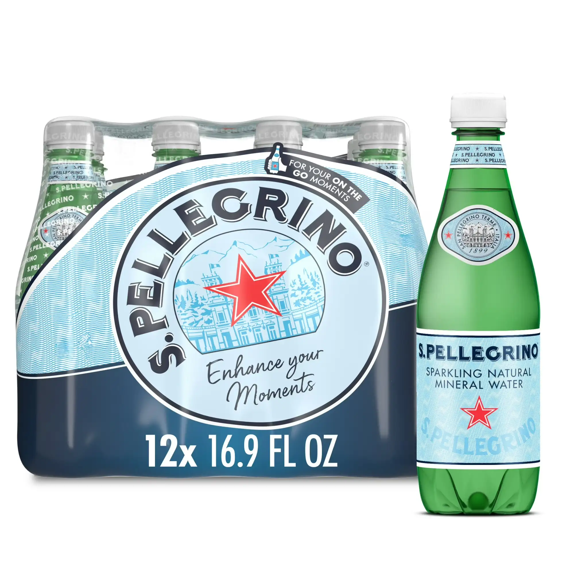 Мінеральна газована вода S.Pellegrino без смаку