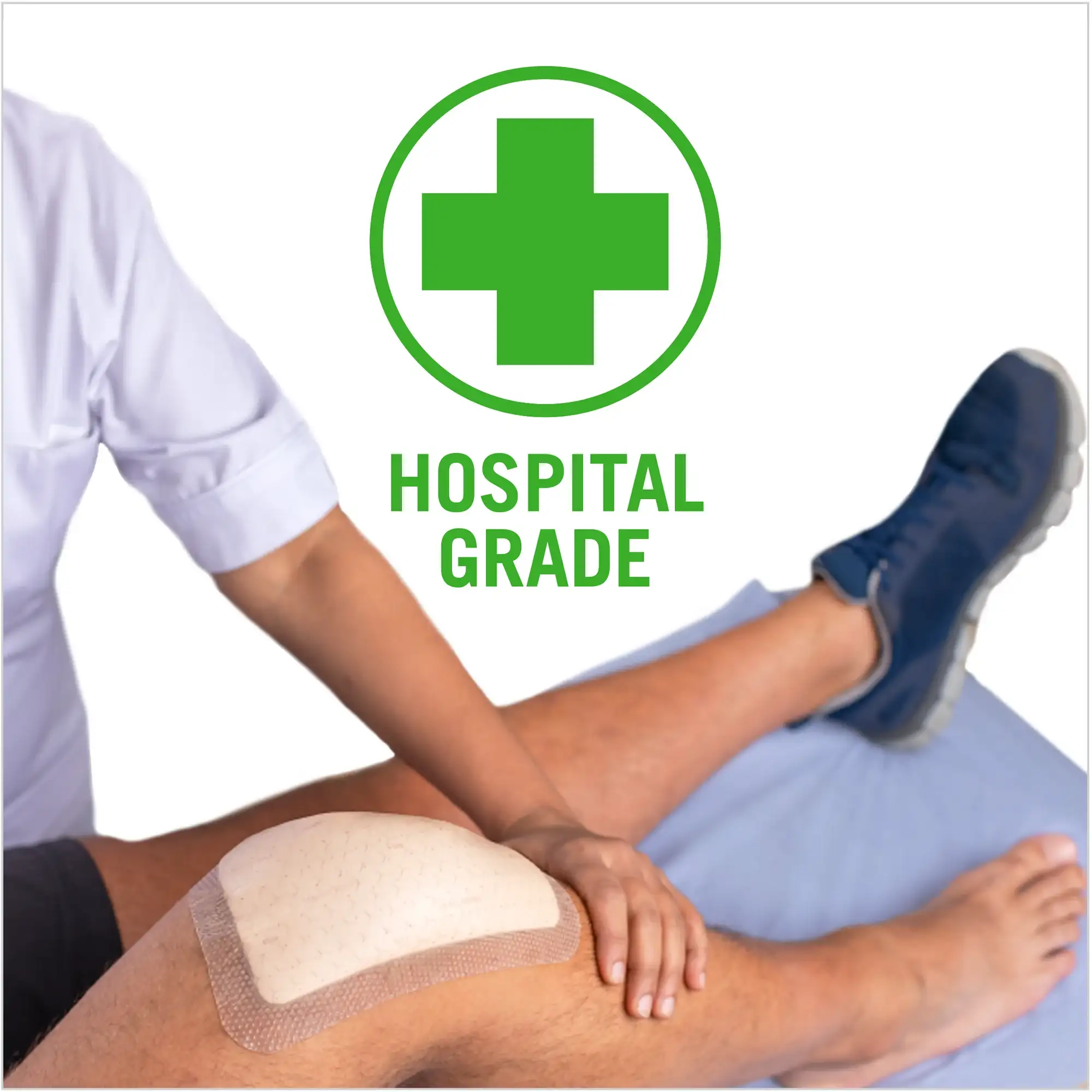 Grade Dressings for Skin Tears Minor Burns & Cuts Водаproof Adhesion for Up to 7-Day Use 3 Count - Зображення 2