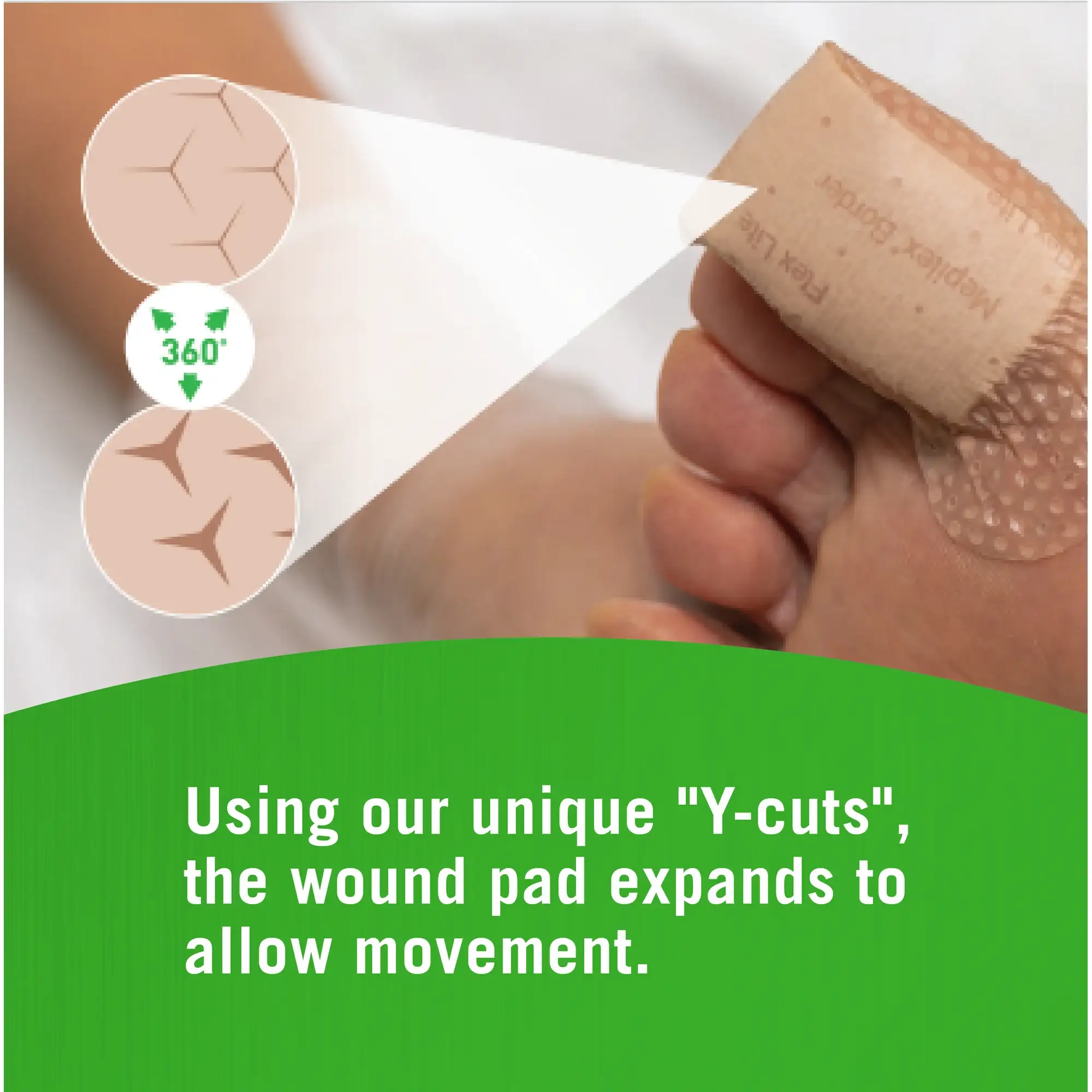 Grade Dressings for Skin Tears Minor Burns & Cuts Водаproof Adhesion for Up to 7-Day Use 3 Count - Зображення 3