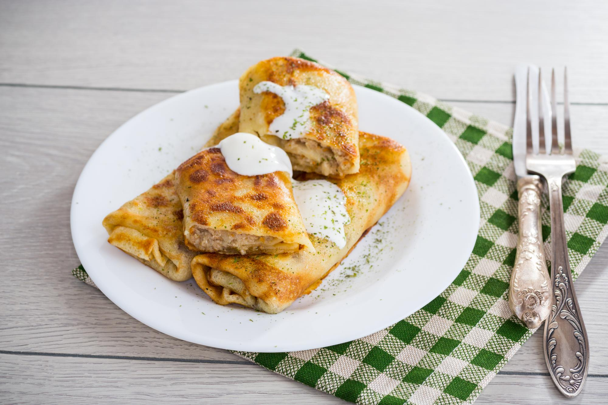 Млинці з м’ясом